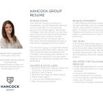 Resume, Hancock Group, Killer Pre-Listing Presentation